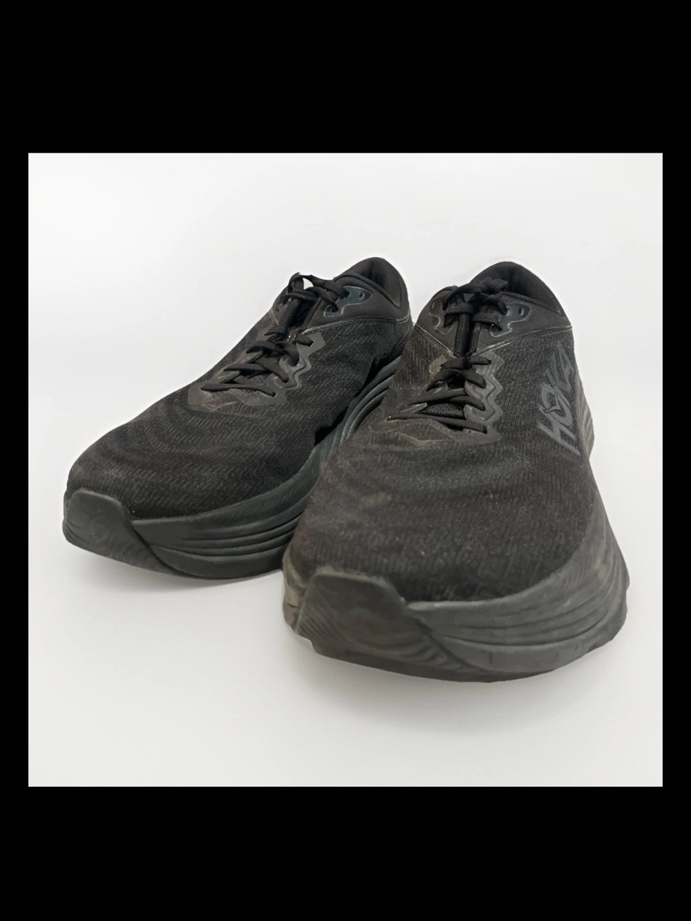 Men’s Hoka Gaviota 5 Sneakers Size 11.5D Triple Black Shoes Comfort Running